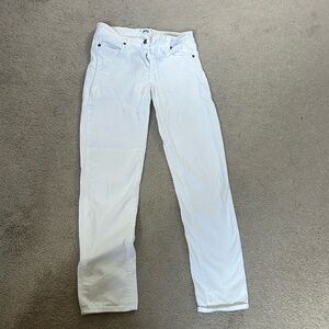 White Paige Skinny Ankle Peg Jeans